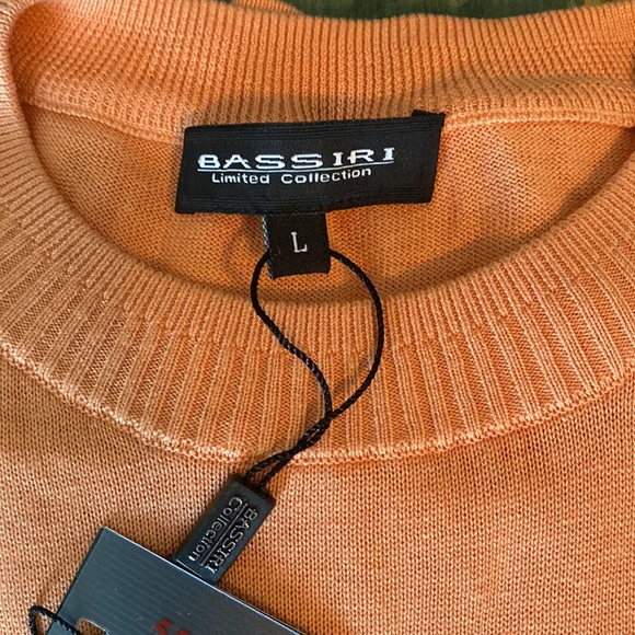 Bassiri Short Sleeve Silk Blend Sweater - Picture 2 of 7